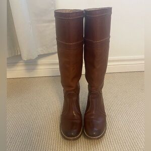 Frye Brown Heeled Boots